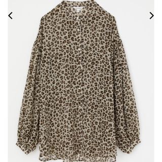 マウジー(moussy)の今季新作♡MOUSSY SHEER LEOPARD シャツ♡レオパードシャツ新品(シャツ/ブラウス(長袖/七分))