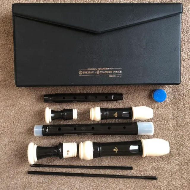 ZEN-ON ソプラノ アルト リコーダーセット 木目調 生産完了 希少品