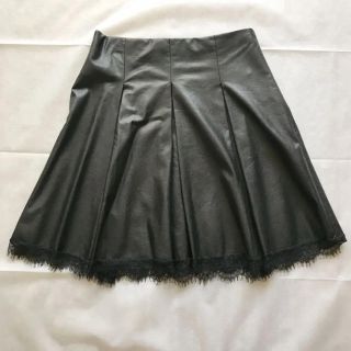 ザラ(ZARA)のZARA BASIC☆レザー風スカート(ひざ丈スカート)