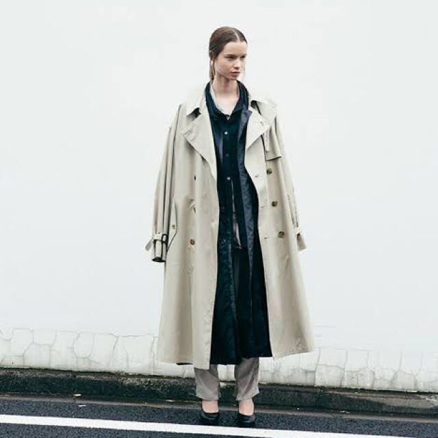 2年保証』 LAY stein 19ss - SUNSEA OVER COAT TRENCH SIZED トレンチ