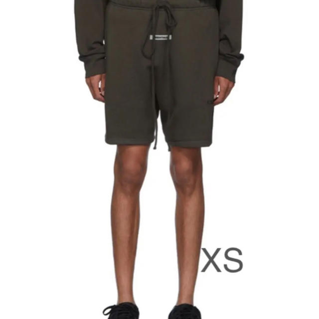 Essentials グリーン XS ロゴ スウェット ショーツ ハーフパンツ Essentials グリーン XS ロゴ スウェット ショーツ ハーフパンツ