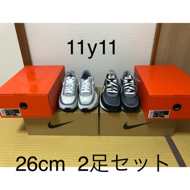 NIKE(ナイキ)のNIKE LD WAFFLE × SACAI 26cm 2足セット メンズの靴/シューズ(スニーカー)の商品写真