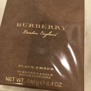 バーバリー(BURBERRY)のバーバリーホーム アロマキャンドル ブラックアンバー(アロマ/キャンドル)