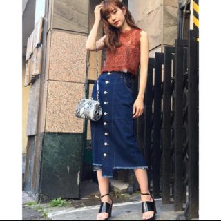 ムルーア(MURUA)のMURUA IラインDENIM スカート(ロングスカート)