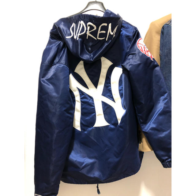 Supreme Yankees コラボ コーチジャケット