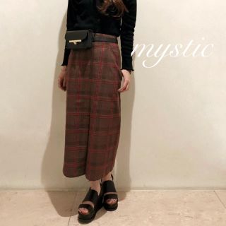 ミスティック(mystic)の僅か新作⁂¥8100【mystic】チェックタイトスカート ロングスカート(ロングスカート)