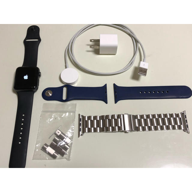 Apple Watch(アップルウォッチ)のApple Watch Series 3 42mm SpaceGray GPS メンズの時計(腕時計(デジタル))の商品写真