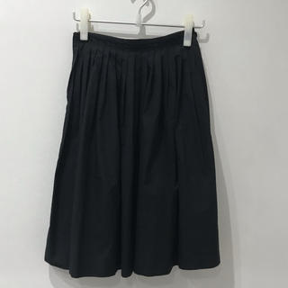 マカフィー(MACPHEE)のMACPHEE ブラック スカート(ひざ丈スカート)