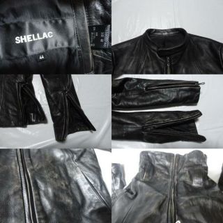 SHELLAC - 美品 美加工 シェラック レザージャケット 黒 44 Ｓ ...