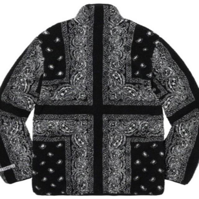 Supreme(シュプリーム)のReversible Bandana Fleece Jacket Black M メンズのジャケット/アウター(その他)の商品写真