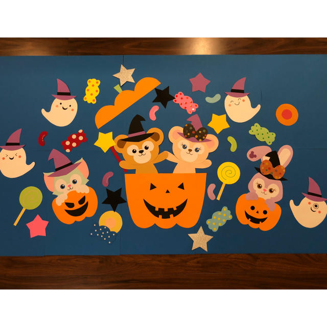 ハロウィン 壁面 ダッフィー シェリーメイ ジェラトーニ ステラルー ♡風 フリマアプリ ラクマ
