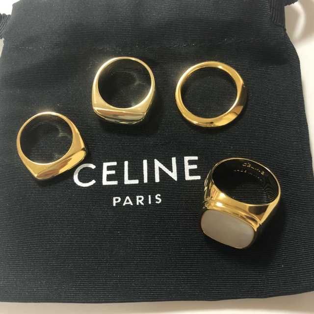 celine(セリーヌ)のhaana様専用ページ  ロゴ巾着付き レディースのアクセサリー(リング(指輪))の商品写真