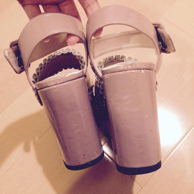merry jenny(メリージェニー)の厚底フリルサンダル レディースの靴/シューズ(サンダル)の商品写真