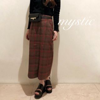 ミスティック(mystic)の僅か⚠️¥8100【mystic】チェックタイトスカート ロングスカート(ロングスカート)