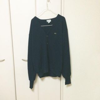 ラコステ(LACOSTE)の紺カーディガン♡(カーディガン)