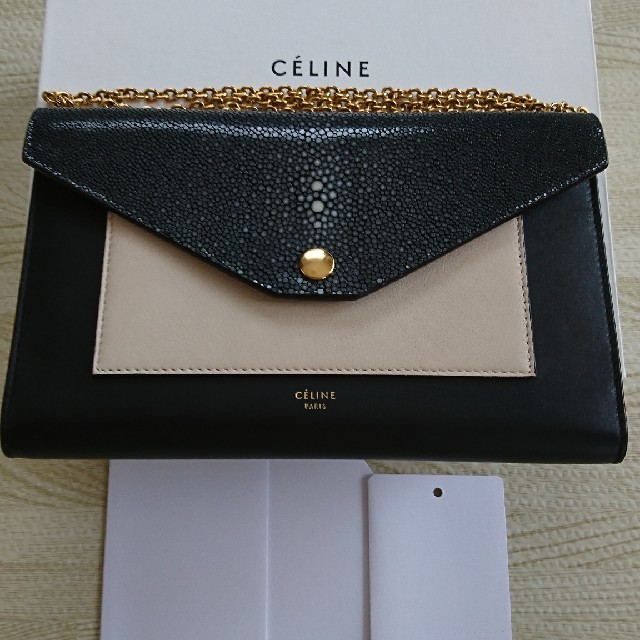 美品◎セリーヌ☆CELINE チェーンウォレット♪ガルーシャ レア - 財布