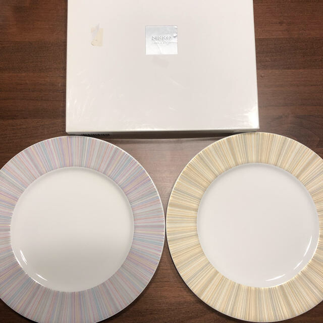 NIKKO(ニッコー)のNIKKO 丸皿 25.5cm 2枚セット MADE IN JAPAN インテリア/住まい/日用品のキッチン/食器(食器)の商品写真