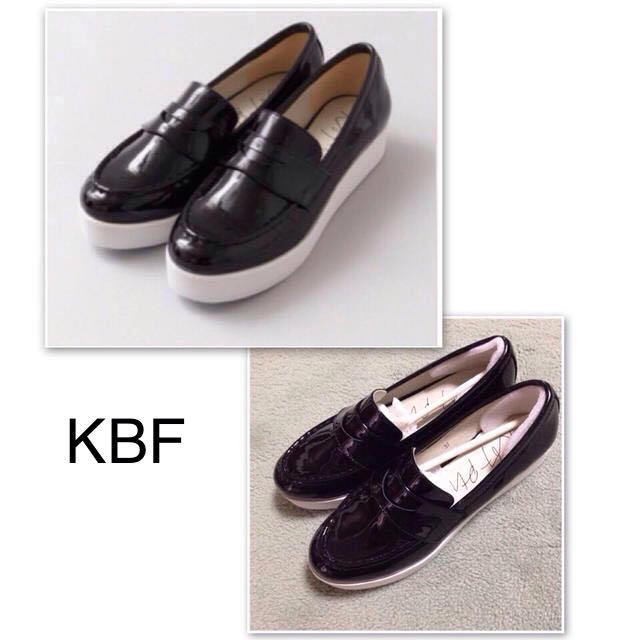 KBF(ケービーエフ)のKBF 厚底ローファー レディースの靴/シューズ(ローファー/革靴)の商品写真