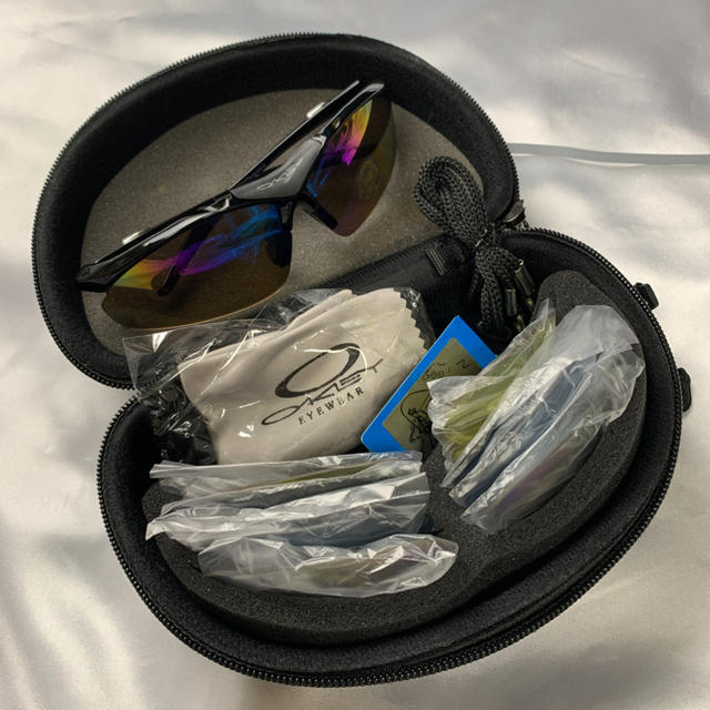 訳あり オークリー oakley サングラス 替えレンズ4種 ポーチ付き 偏光