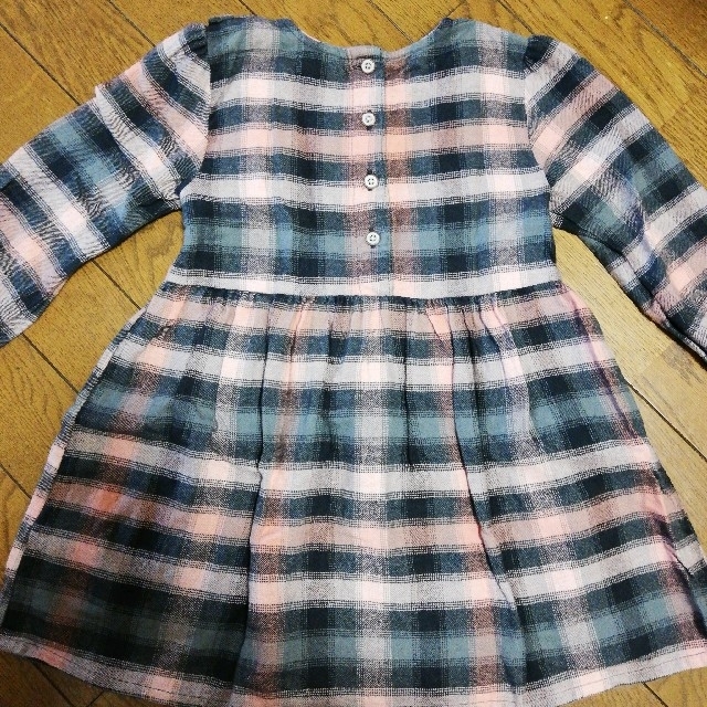 NEXT(ネクスト)の98cm next フリルチェックワンピース キッズ/ベビー/マタニティのキッズ服女の子用(90cm~)(ワンピース)の商品写真