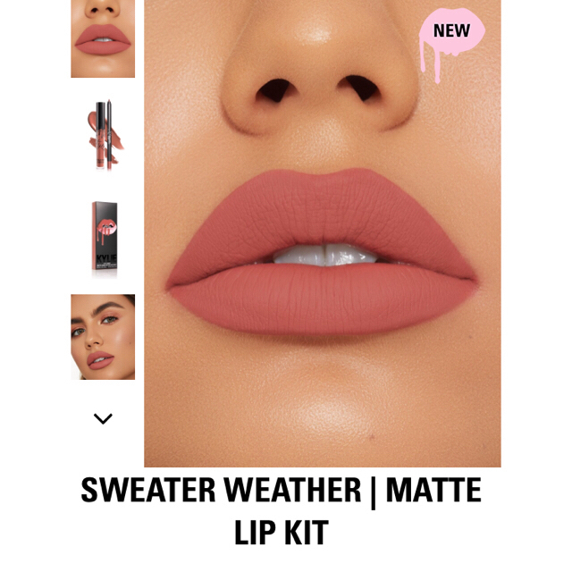 Kylie Cosmetics - 新色♪ KYLIE マット リップ キット Sweater Weather の通販 by Witch