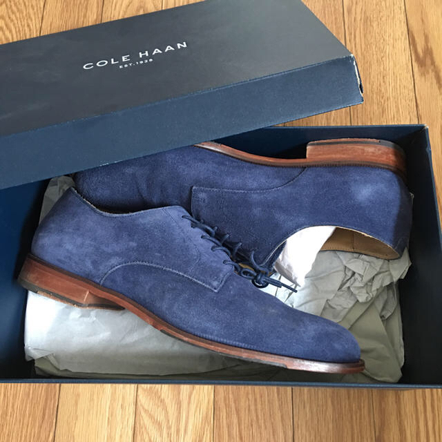 Cole Haan(コールハーン)のCole Haan スウェード シューズ ネイビー メンズの靴/シューズ(ドレス/ビジネス)の商品写真