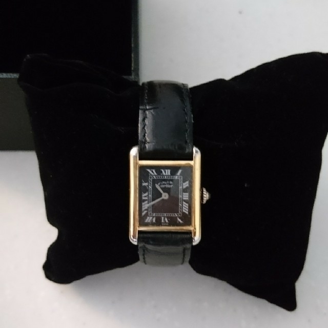 Cartier カルティエ 時計 マストタンク SM 黒文字盤, | フリマアプリ ラクマ