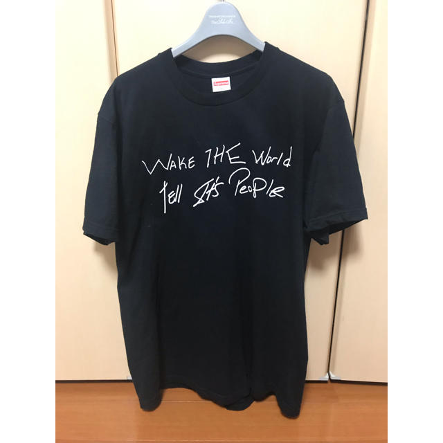 supreme wake the world tee 黒 M 国内正規品 - Tシャツ/カットソー ...