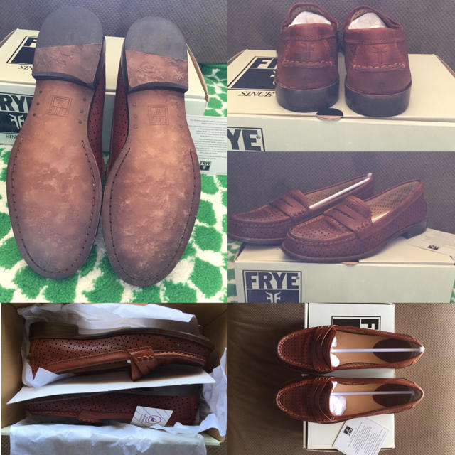 FRYE(フライ)の新品 FRYE ローファー レザー ウィスキーカラー US7 レディースの靴/シューズ(ローファー/革靴)の商品写真