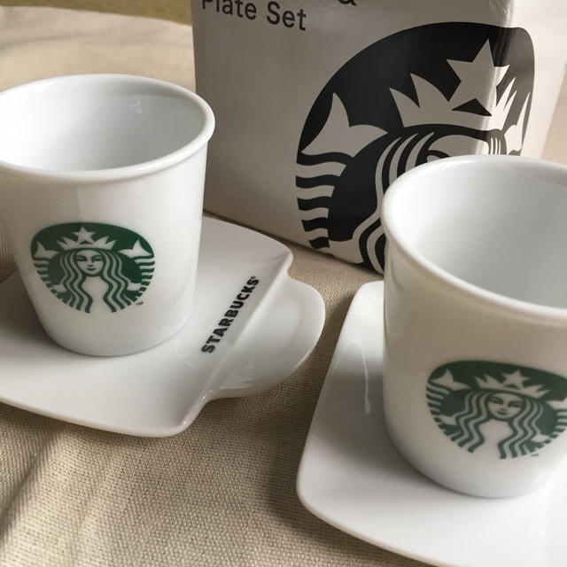 Starbucks Coffee(スターバックスコーヒー)のスターバックス＊デミタスカップとお皿 インテリア/住まい/日用品のキッチン/食器(グラス/カップ)の商品写真