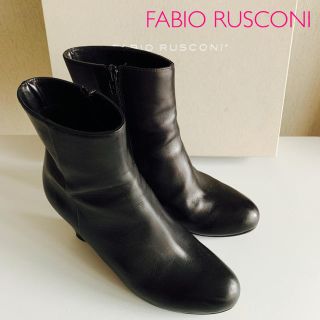 ファビオルスコーニ(FABIO RUSCONI)の【FABIO RUSCONI】ファビオルスコーニ＊ショートブーツ ＊黒(ブーツ)