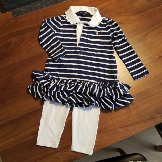 ラルフローレン(Ralph Lauren)のRALPH LAUREN上下セット　80女の子(ワンピース)