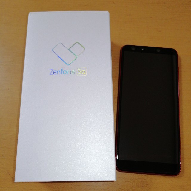 スマホ/家電/カメラZenfone 5Q ルージュレッド simフリー ASUS ZC600KL