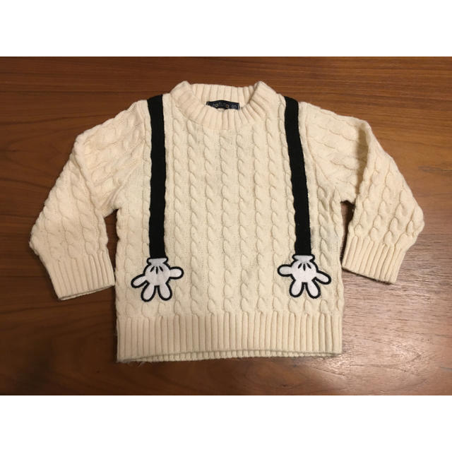 futafuta(フタフタ)のミッキー ニットセーター キッズ/ベビー/マタニティのキッズ服男の子用(90cm~)(ニット)の商品写真