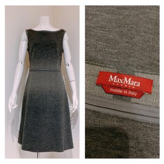 マックスマーラ(Max Mara)のMAX MARA studio ヘリンボーン ウール ワンピース(ひざ丈ワンピース)