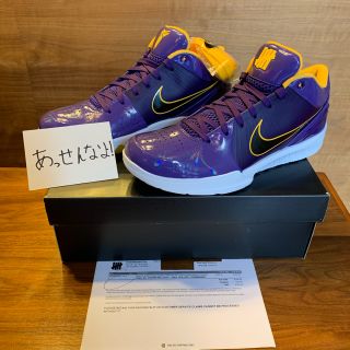 ナイキ(NIKE)の28.5 UNDEFEATED NIKE KOBE 4 PURPLE(スニーカー)