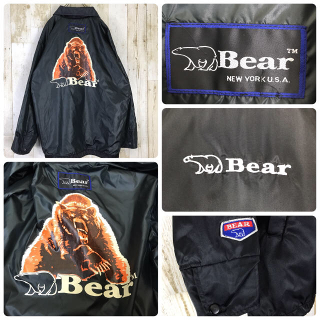 Bear USA(ベアー)のBEAR ベアー ナイロンジャケット ジップアップ リバーシブル ビッグロゴ メンズのジャケット/アウター(ナイロンジャケット)の商品写真