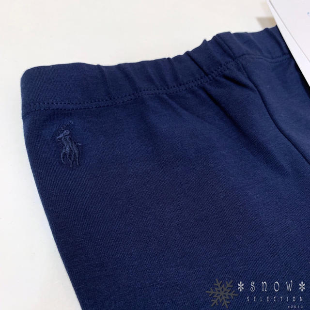 POLO RALPH LAUREN(ポロラルフローレン)の新品 ラルフローレン 18M/85 バックリボンコットンレギンス キッズ/ベビー/マタニティのベビー服(~85cm)(パンツ)の商品写真