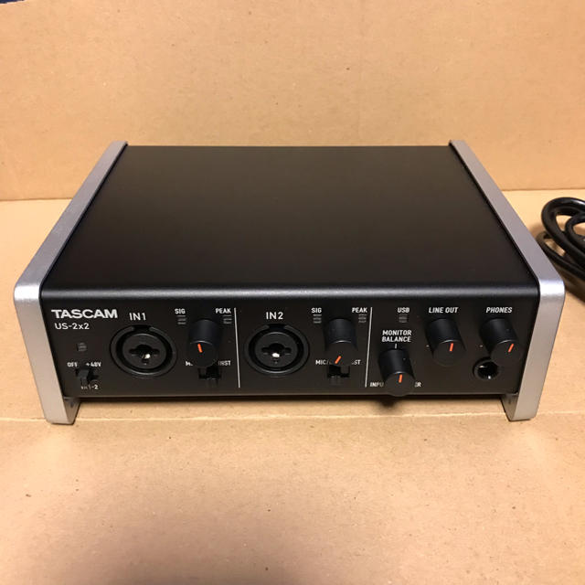 TASCAM USBオーディオインターフェース  US-2x2-CU 楽器のDTM/DAW(オーディオインターフェイス)の商品写真