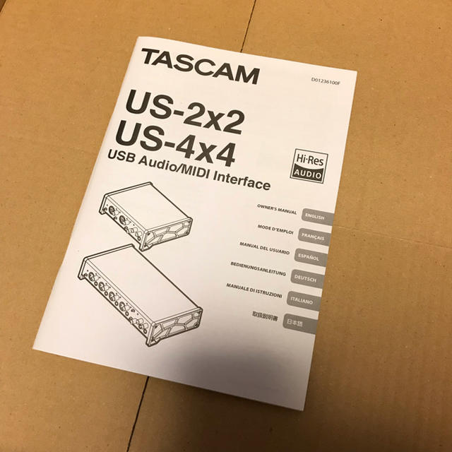 TASCAM USBオーディオインターフェース  US-2x2-CU 楽器のDTM/DAW(オーディオインターフェイス)の商品写真