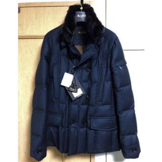 モンクレール(MONCLER)の新品☆国内正規品☆MOORER☆ムーレー SIRO ウールカシミア ネイビー44(ダウンジャケット)