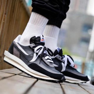 サカイ(sacai)のsacai × NIKE LDV WAFFLE BLACK  9.5  (スニーカー)