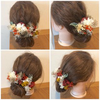 レッドイエローホワイト(ヘアアクセサリー)