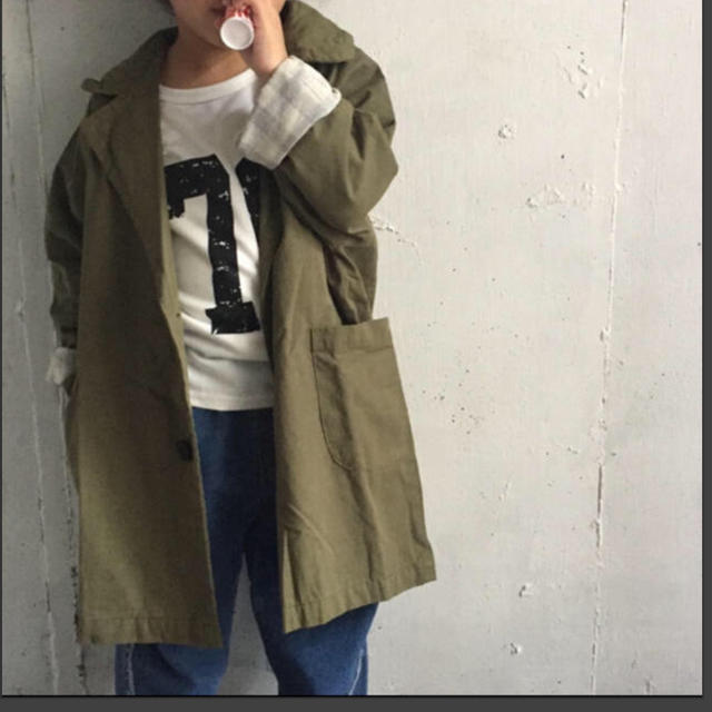 ZARA KIDS(ザラキッズ)の新品！ 子供 ミリタリー ジャケットコート １１０センチ キッズ/ベビー/マタニティのキッズ服男の子用(90cm~)(ジャケット/上着)の商品写真