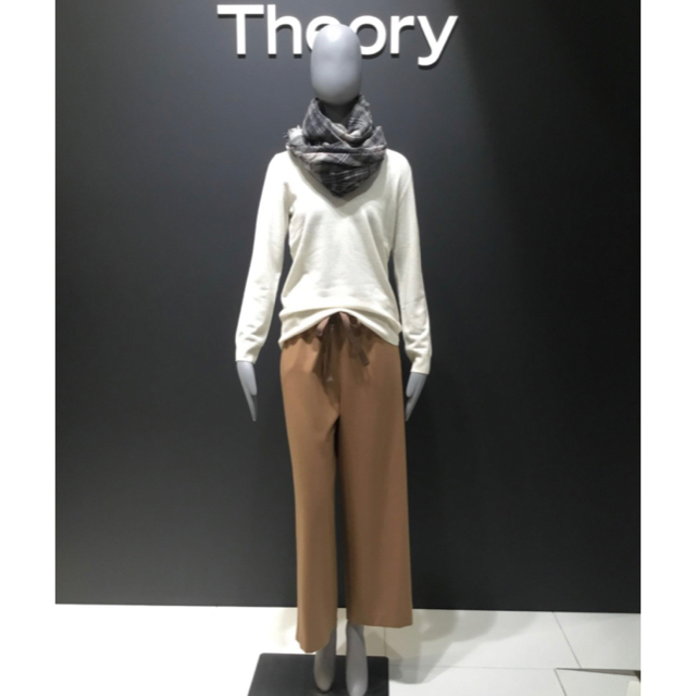 Theory SAXONY プルオンパンツ ワイドパンツ 18AW 昨季クロップドパンツ