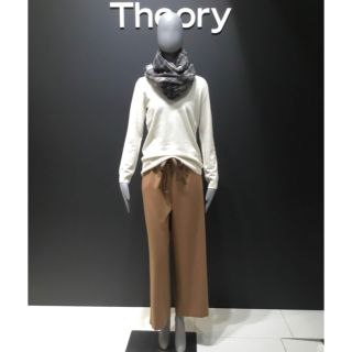 セオリー(theory)のTheory SAXONY プルオンパンツ ワイドパンツ 18AW 昨季(クロップドパンツ)