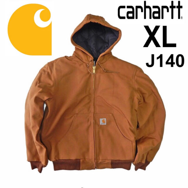 CARHARTT ダック地フード付き パーカー XL J140