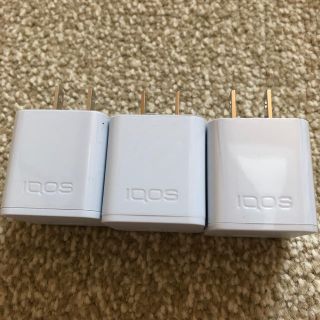 アイコス(IQOS)のIQOS 公式  USB  充電器 タップ３個セット(バッテリー/充電器)