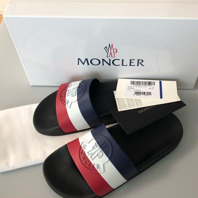 靴/シューズ新品 MONCLER モンクレール JEANNE シャワーサンダル ブラック新品