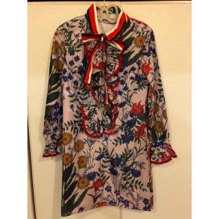 グッチ(Gucci)の★ワンピース リボン付き(ミニワンピース)